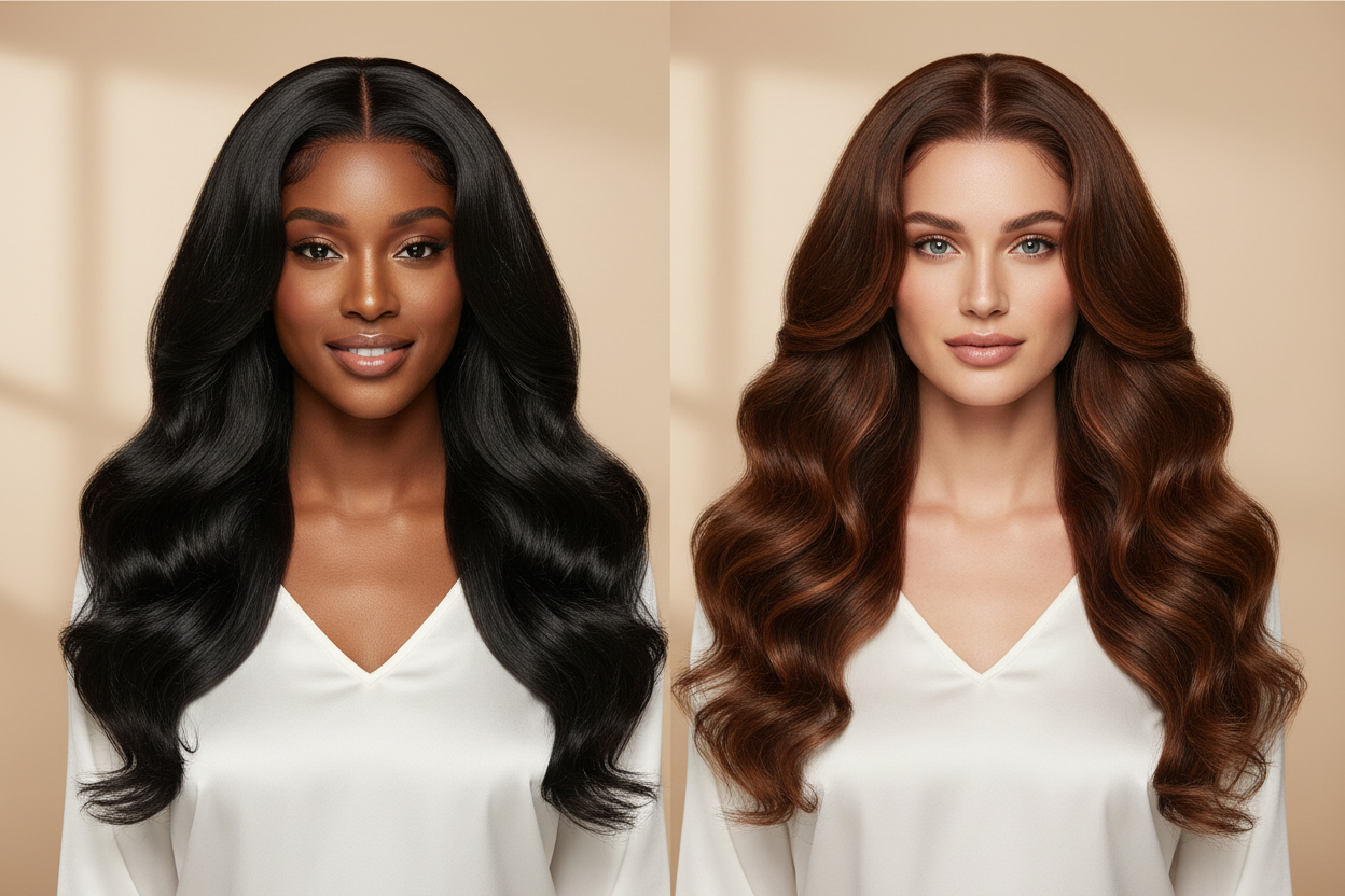 Body Wave Human Hair Wigs | Soft Wavy Wigs | Kelmovo