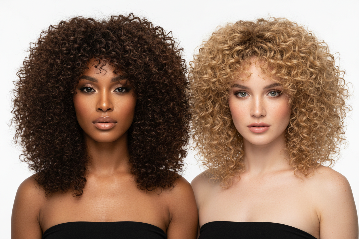 Curly Human Hair Wigs | Natural Curl Wigs | Kelmovo