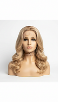 Champagne Blonde glueless lace front wig