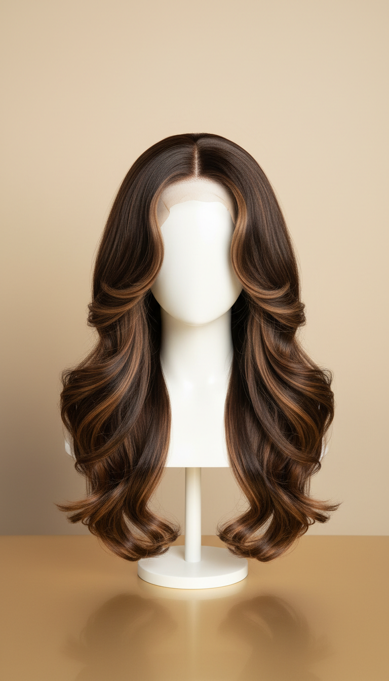 Long Wavy Layered Human Hair