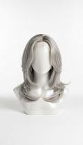 Light Gray layered lace front wig
